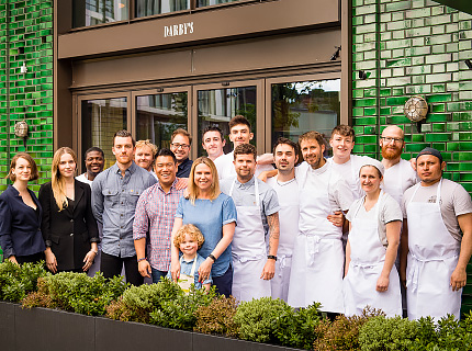 The Darby's Restaurant team at Embassy Gardens